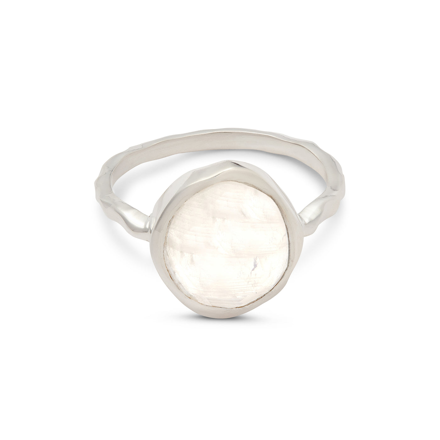 Irregular Moonstone Ring (Silver)
