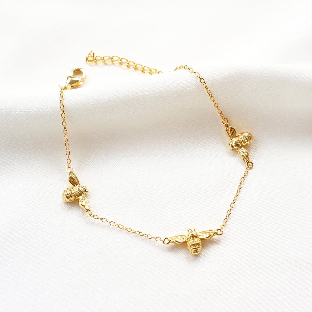 Queen Bumble Bee Bracelet Gold Rani Co