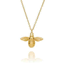 Dainty gold necklace with bumblebee pendant – 18k gold plated hypoallergenic necklace by Rani and Co