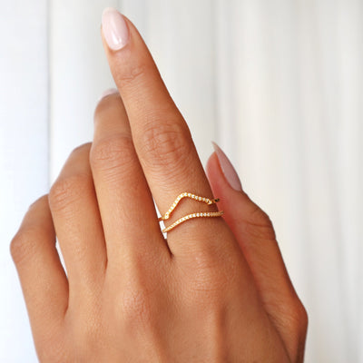 Wave Arch Ring (Gold)