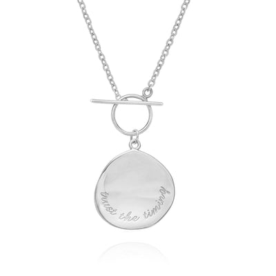 Trust The Timing Necklace (Silver)